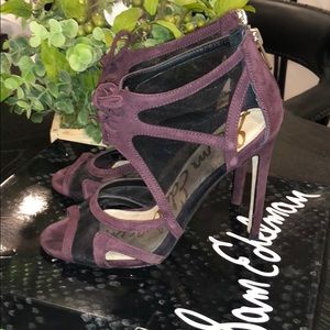 Sam Edelman Pompeii burgundy mesh sandals size 6
